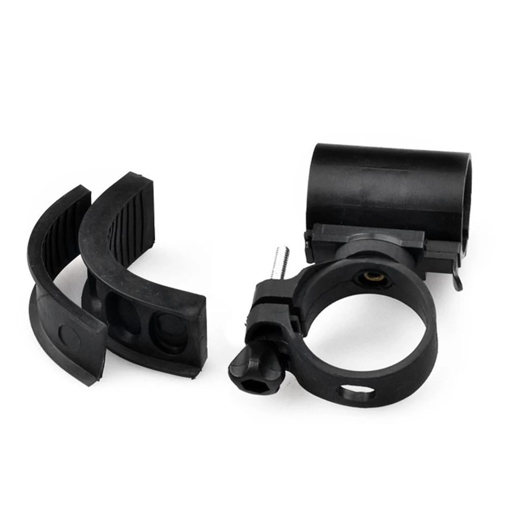 Torch Clamp Lamp Clip Mount Clip Bicycle Flashlight Mount Flashlight Holder degrees ABS Accessories Black Quick-release