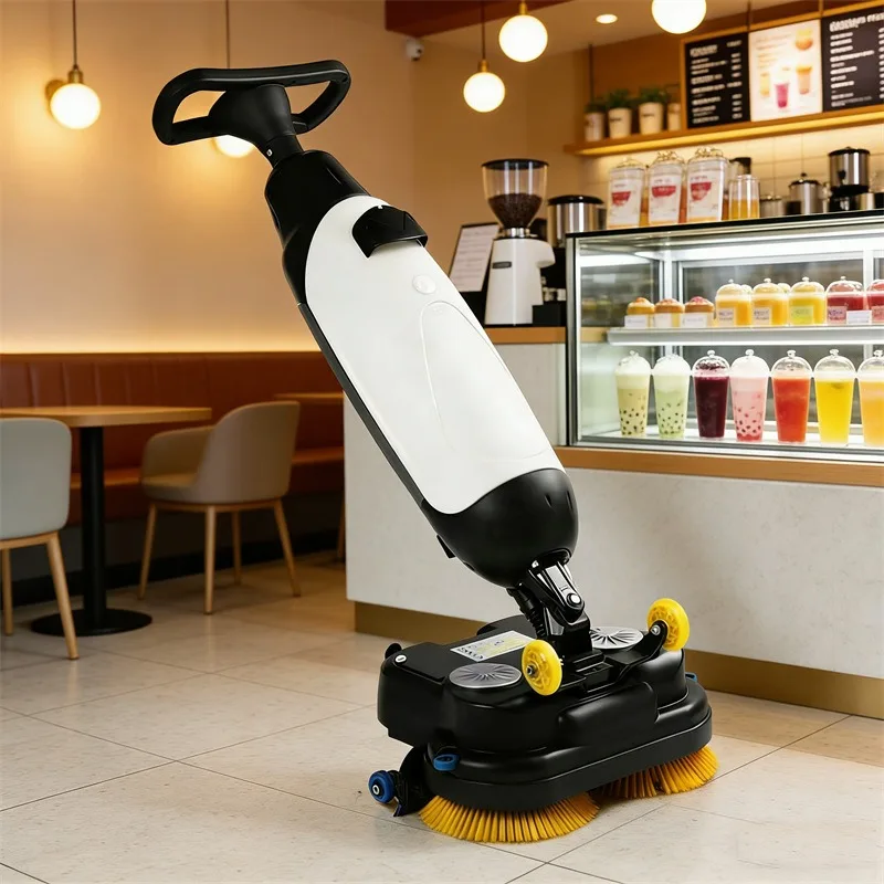 

Hand-push electric washing machine, commercial restaurant supermarket industrial suction and towing machine