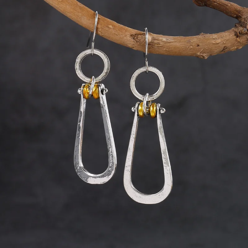 أقراط متدلية بوهيمية بسيطة للرجال والنساء ، أزياء عتيقة ، تكاليف المأدبة ، هدية #1