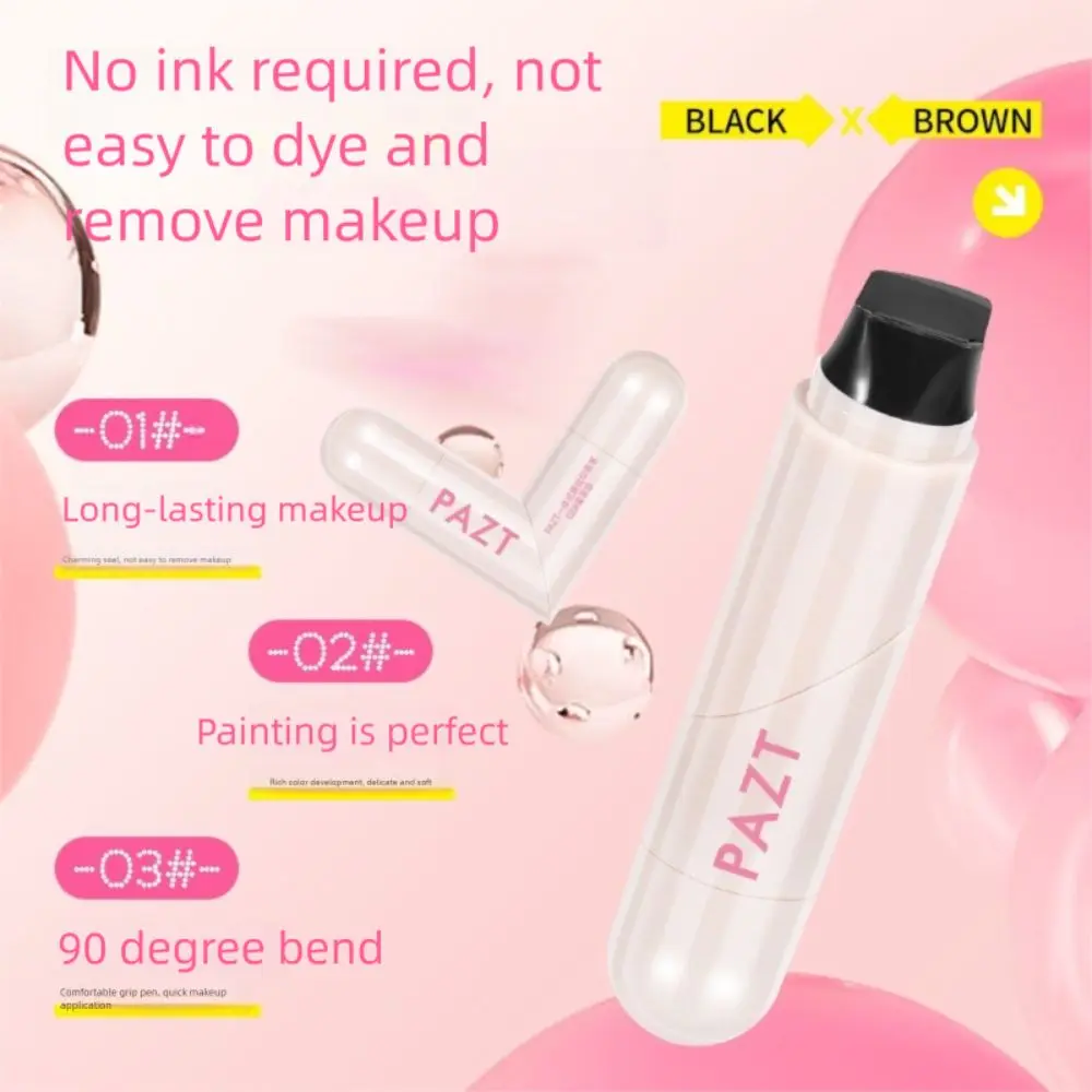 Neuer wasserdichter Eyeliner-Stempel, langlebiger, schnell trocknender Eyeliner-Stempel, tragbarer schwarzer Eyeliner-Stempelstift