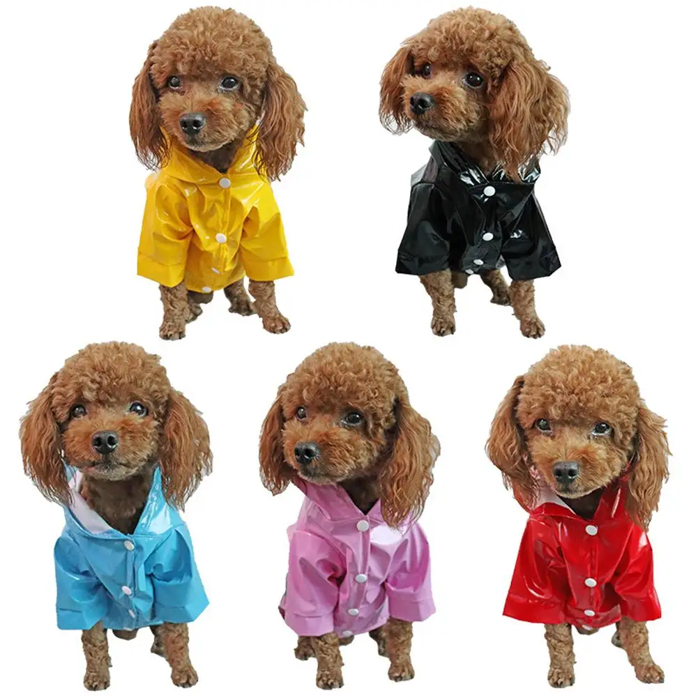 Dog Raincoat Reflective Waterproof Snowproof Pet Coat for Small Puppy Cats Raincoat Chihuahua Bulldog Pets Cape Costume