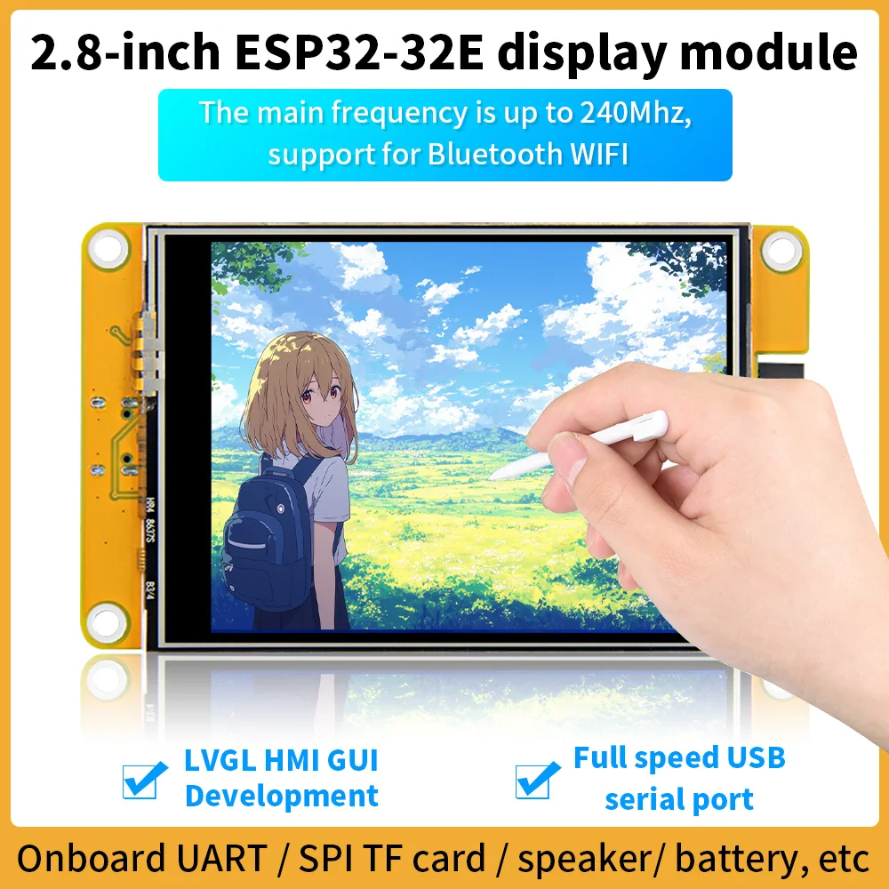 Keyestudio 2,8 zoll ESP32-32E Display Modul Unterstützung Für Bluethooth WIFI Dual Core Entwicklung Bord LCD TFT Smart Display Modul