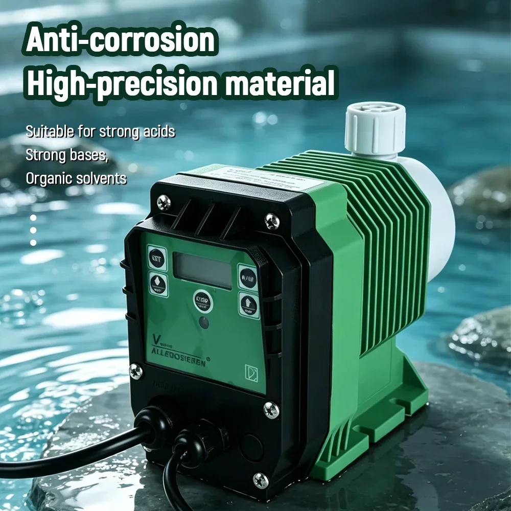 Diaphragm Dosing Pump Digital Display Pump 220V Automatic Diaphragm Metering Syste Chemical Resistant Pump Liquid Transfer Pump