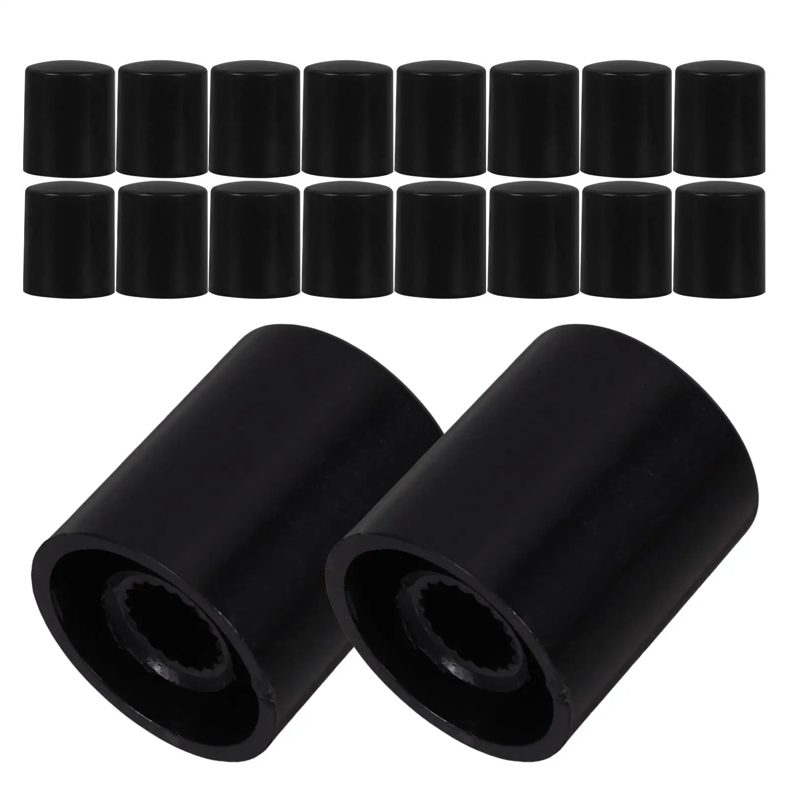 

20Pcs Plastic Speaker Knob Black Control Volume Adjustable Rotate Button Guitar Effects Amplifiers Switch Audio Accessories