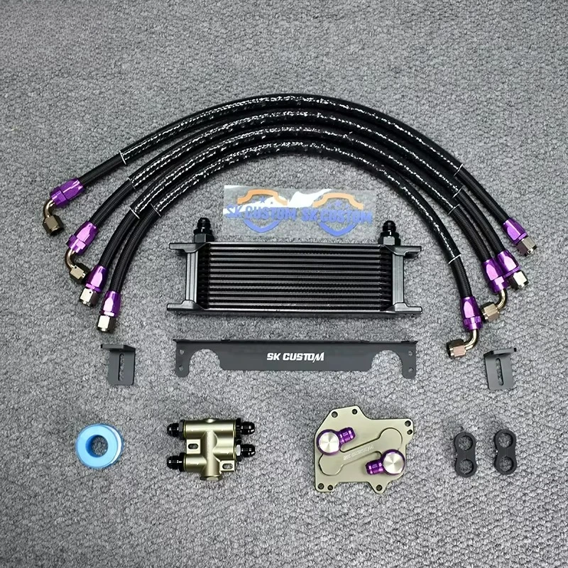 Oil Cooler Radiator Kit for Volkswagen CC TT Golf MK6 MK7 Audi A1 A3 Q3 Skoda 1.6 2.0 TDI EA288 Thermostat Engine Oil Cooler Kit