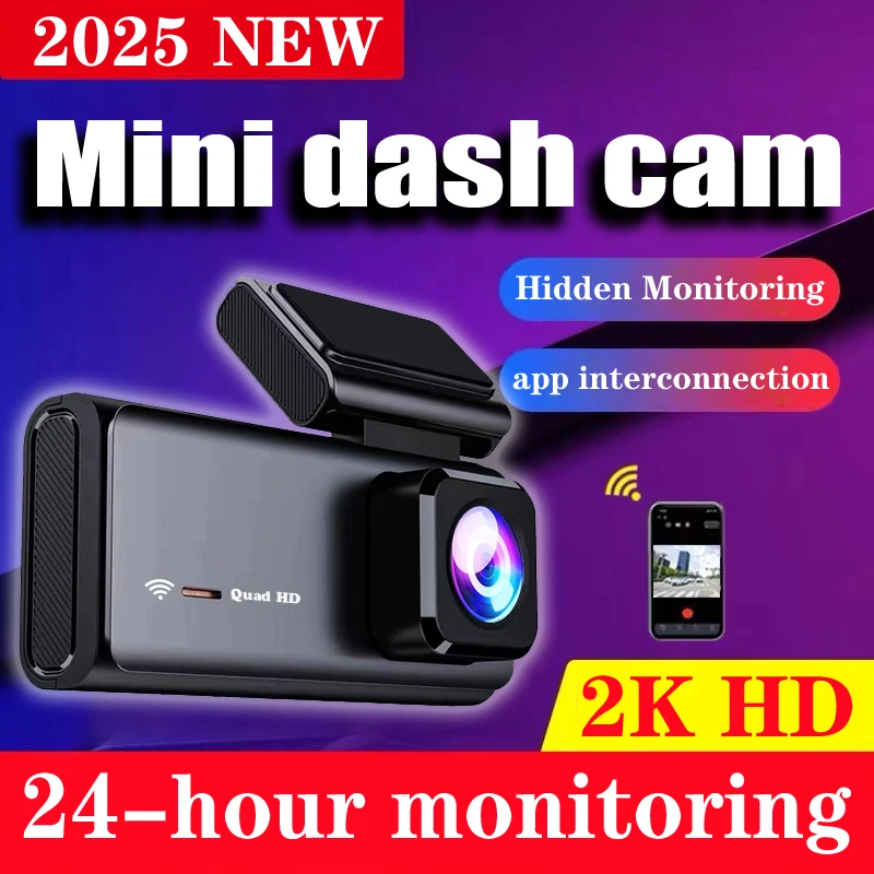 

HD 2K M13PRO WiFi Car MINI Dash Cam Camera 2K 24H Parking Monitor APP Control Car Driving Video Recorder for all cars