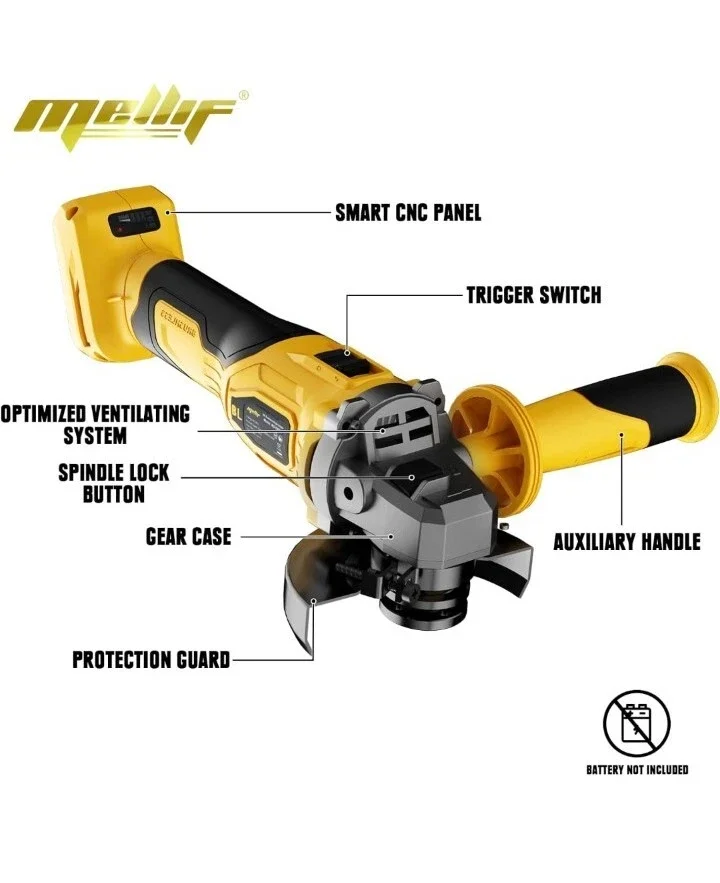 Cordless Angle Grinder FOR Dewalt 20V Battery Bare Tool