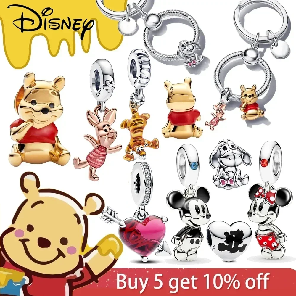 Moment Sleutelhanger Kleine Tas Bedel Houder Disney Minnie 925 Sterling Zilver Fit Originele Merk Charme Voor Vrouwen Charmes Type Oorsprong