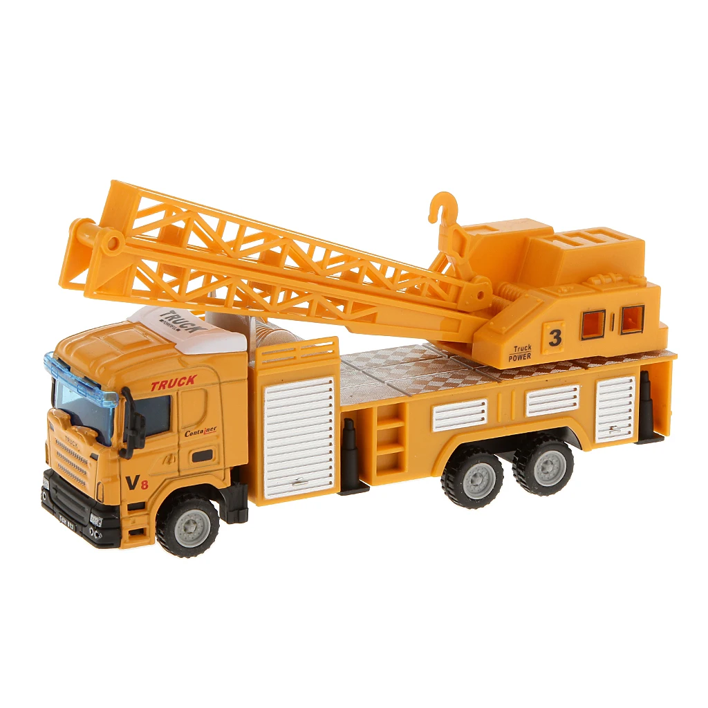 1:64 Crane Lifter die casting Telescopic Truck Construction Vehicle