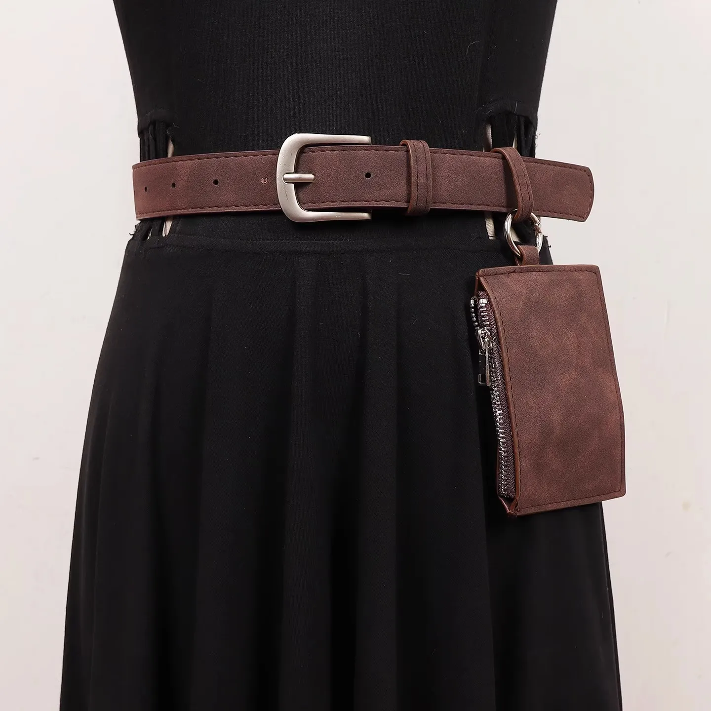 가짜 스웨이드 가방 벨트 여성 PU 가죽 Cummerbunds 여성 드레스 코르셋 허리띠 벨트 장식 와이드 벨트 R2634