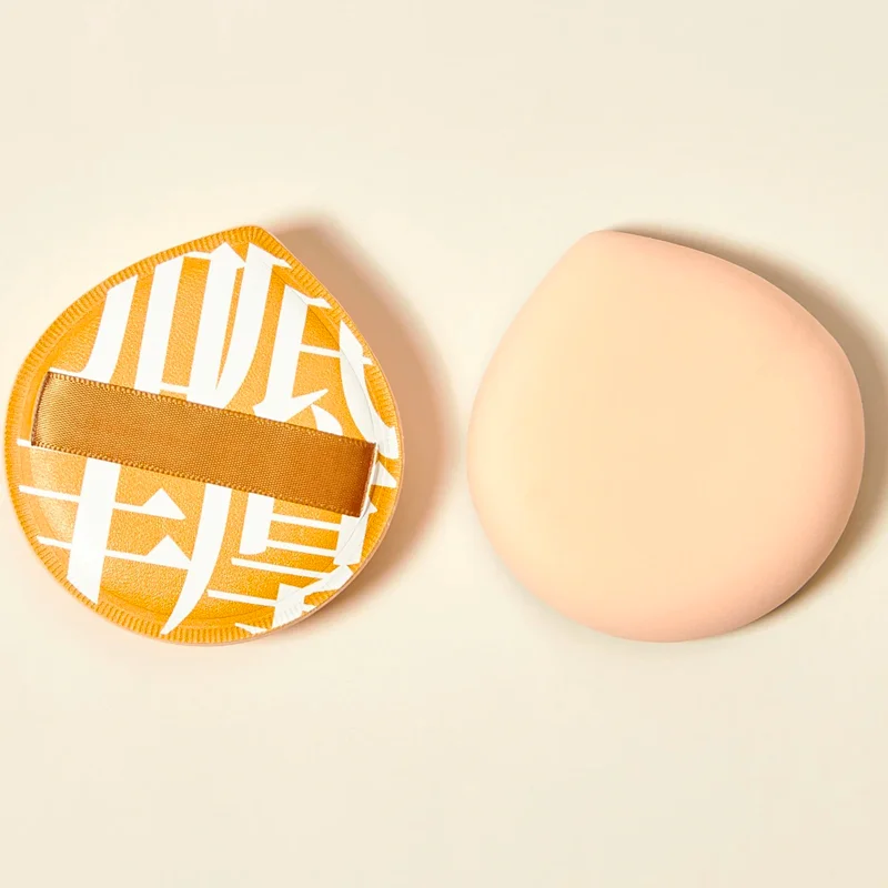 Soplo de maquillaje en forma de gota de agua grande, esponja suave de algodón de azúcar, para base y corrector, uso húmedo y seco, duradero, unisex, seguro para la piel