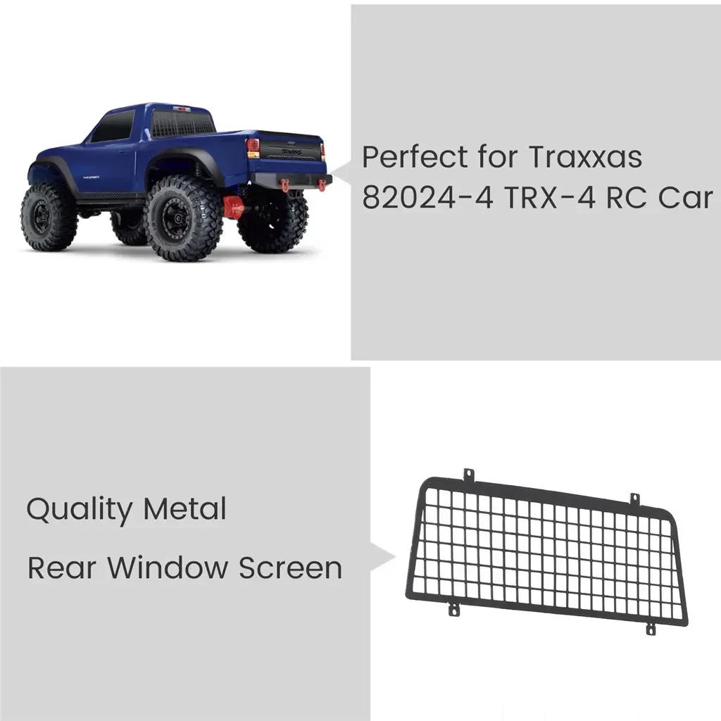 for 1/10 RC Car Crawler Window Protective Net Metal Window Guard Mesh for Traxxas 82024-4 RC Car Parts