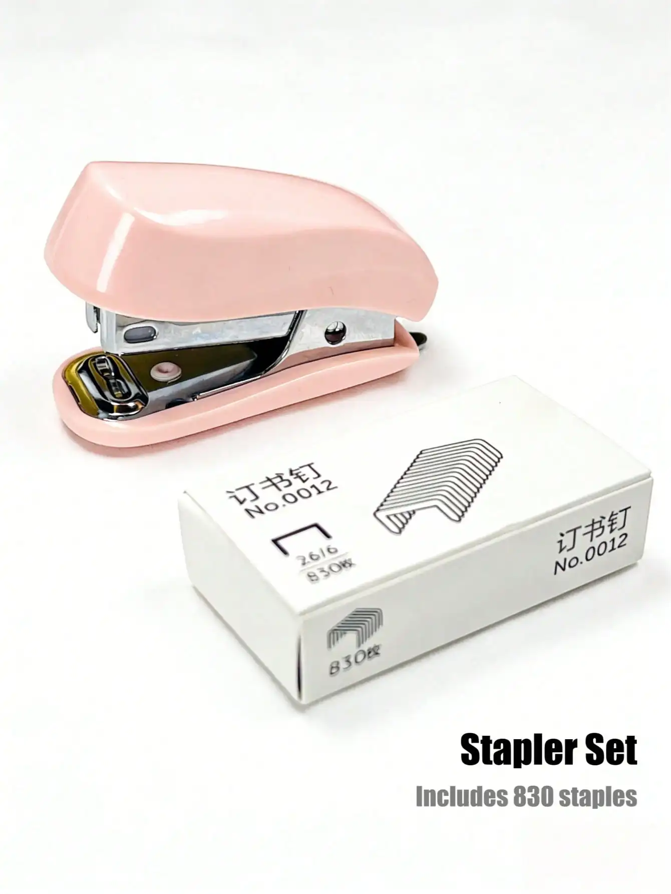 

Mini Cute Student Stapler Set – Compact & Portable with Staples for Office & Desk