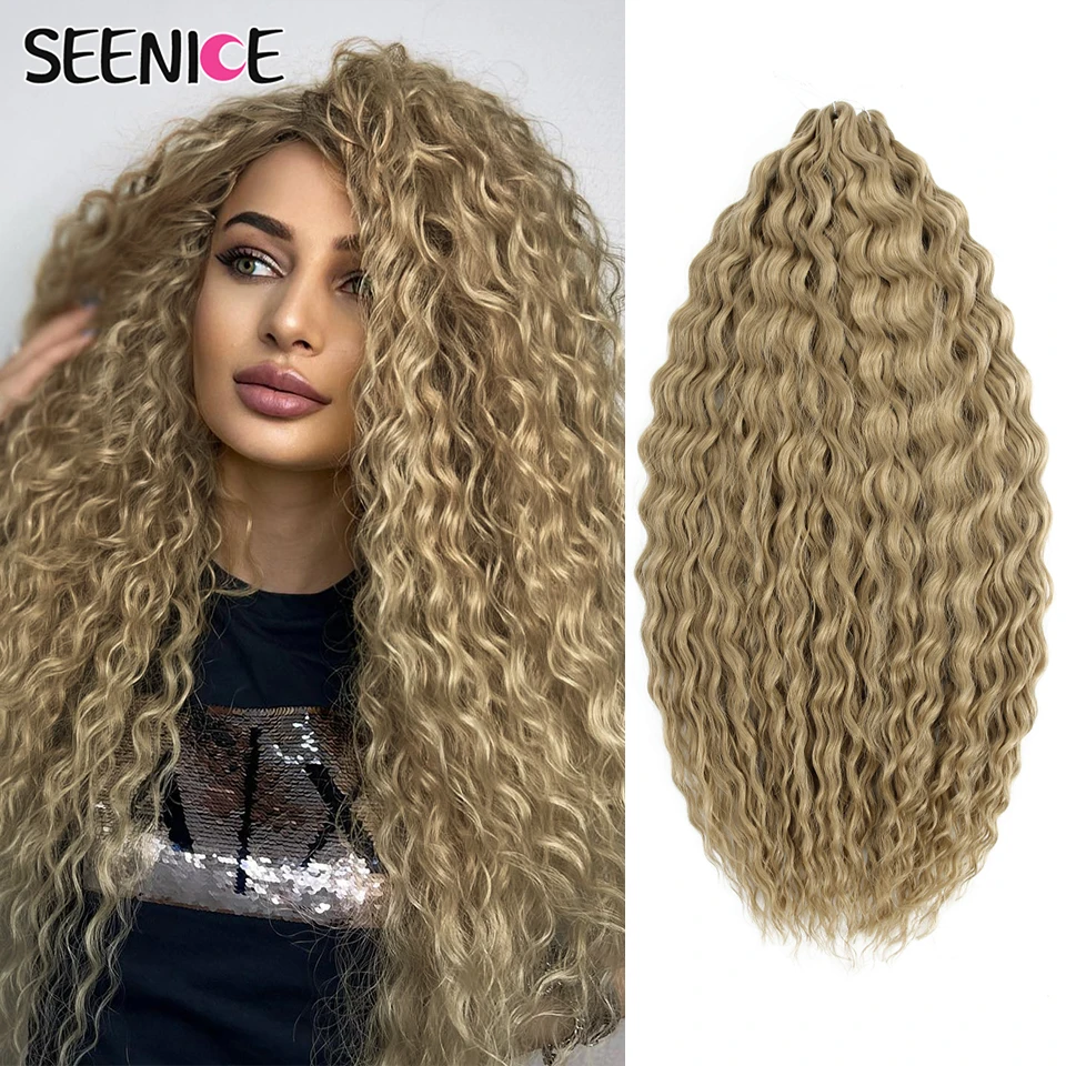 

Ariel Curl Crochet Hair Synthetic Deep Wave Braid Hair Extensions Ombre Ariel Curl Hair Soft Water Wave Twist Hair Purple Brown