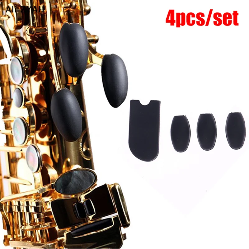 

【Z】1 Set Saxophone Finger Rest Saxophone Thumb Rest Cushion Palm Key Silicone Finger Protector for Alto Tenor Soprano Saxophone