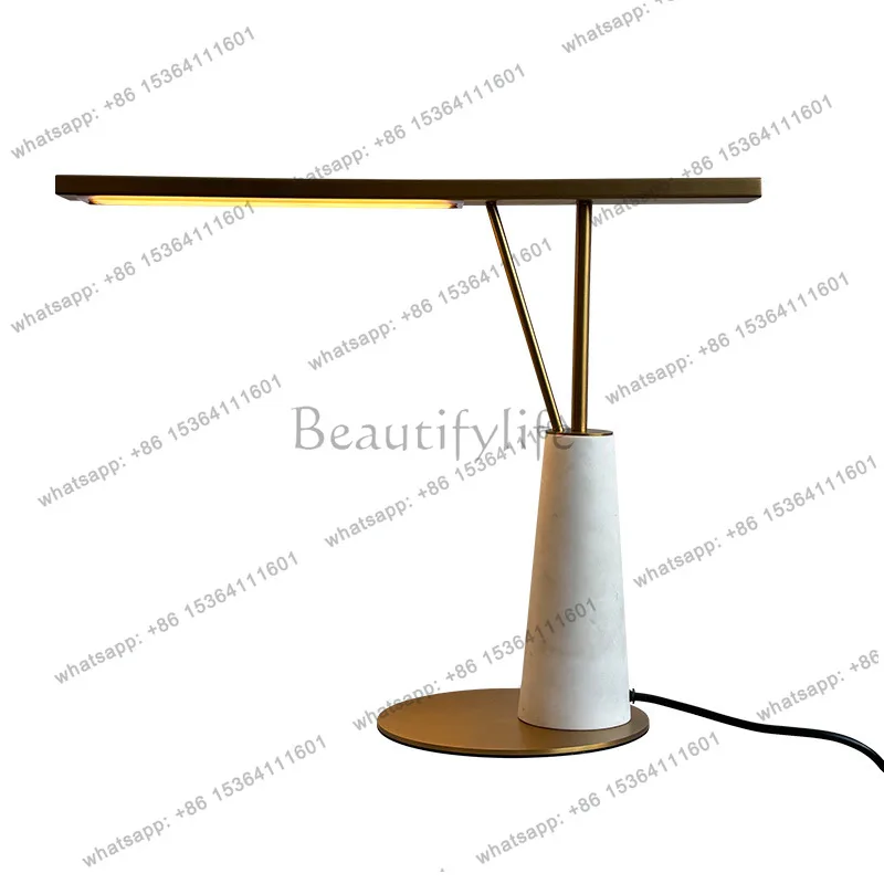 Postmodern marble designer bedroom living room art luminous object