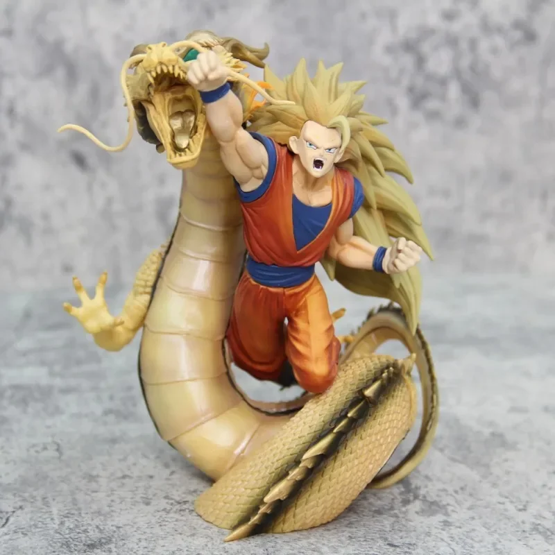 

20cm Dragon Ball Figure Son Goku Dragon Fist Statue Collection Anime Periphery Display Holiday for Children PVC Model Gift Toys