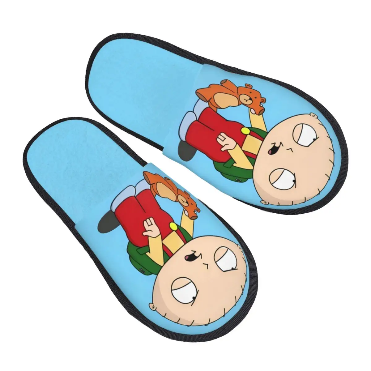 Custom Families Memory Foam Slippers Women Soft Warm Stewie House Slippers