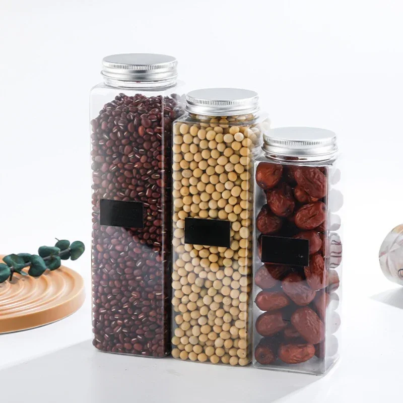 Food Storage Kitchen Container Jars for Spices Cereals Containers Plastic Organizing Boxes Hermetic Pots & Organization Sealed