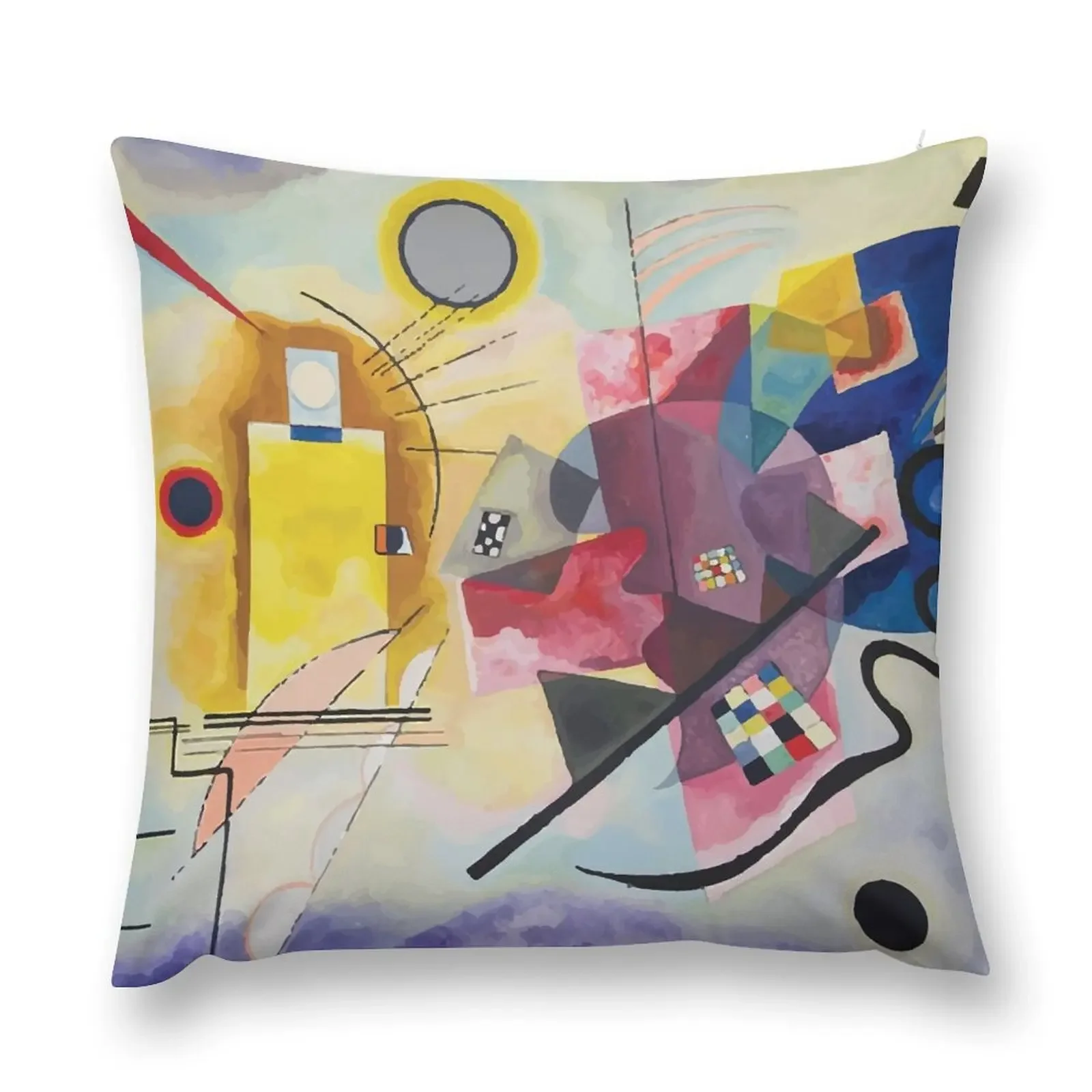 Wassily Kandinsky Yellow-Red-Blue Throw Pillow Decorative Cushions Luxury Sofa Cushions pillow