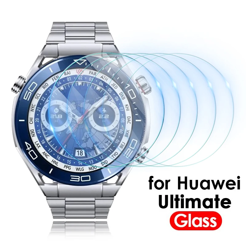 1/3/5Pcs Screen Protector Glass สําหรับ Huawei Watch Ultimate ป้องกันฟิล์มกระจกนิรภัย 9H สําหรับ Huawei Ultimate smartwatch ภาพยนตร์