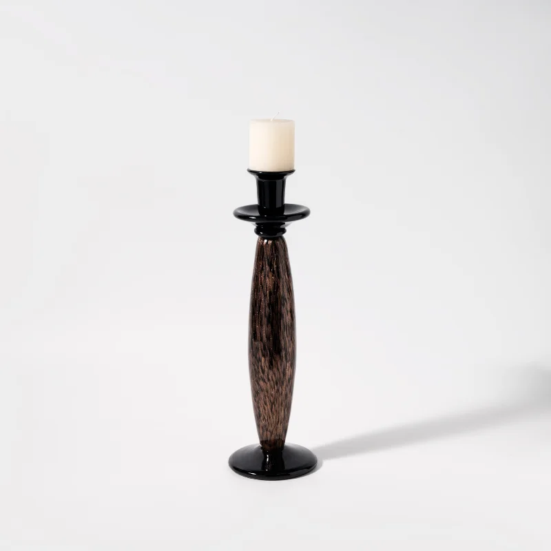 

Глазурованный средневековый подсвечник ручной работы, модель комнаты, обеденный шкаф, украшение столешницы входа, высококачественная черная классическая свеча