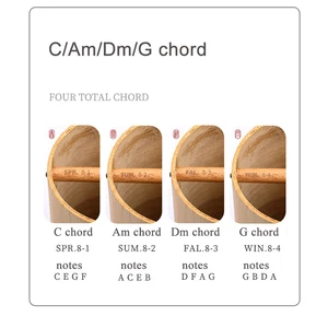 Bambusakkord -Windspiel, handwerkliche musikalische Windchime, Garten -freie Hausdekoration im Freien, Yoga -Klangheilungsgeschenke, Glockenmeditation 8 Hauptverkäufe Sinos Musicalization - №4