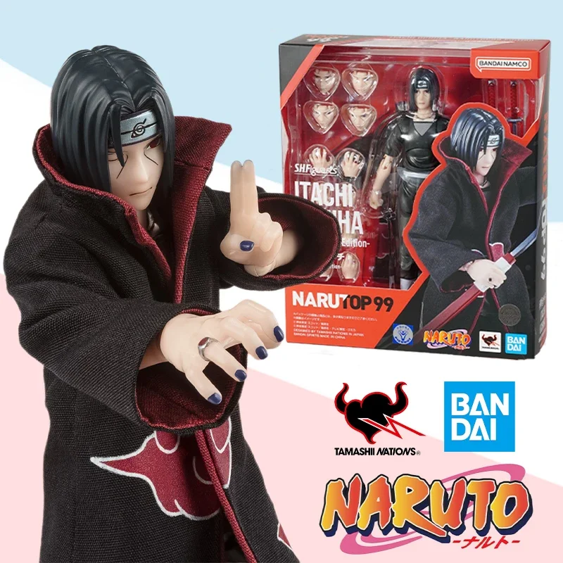 

Bandai Original BOX S.H.Figuarts SHF ITACHI UCHIHA NARUTOP99 EDITION action anime model kit finished toy gift for kids