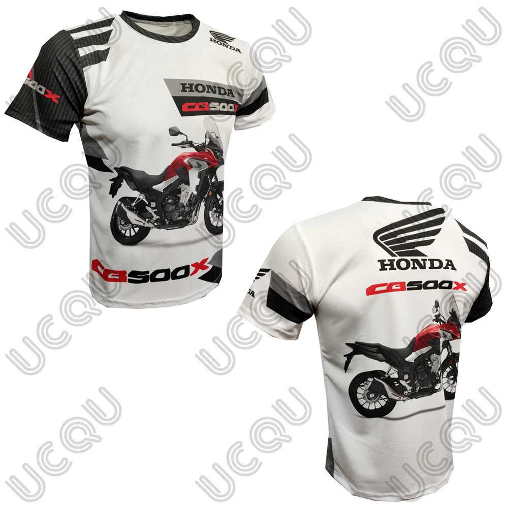 

2025 New Men T-shirt Honda CB500X Moto Pattern T-Shirt Quick-Drying Casual Honda Short-Sleeve Men Women Motorcycle Top Clothing