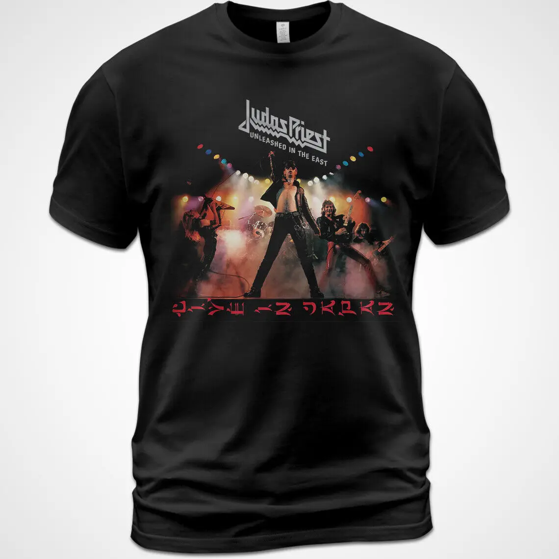 Cotton T-shirt Judas Priest Unleashed in the East Album Tee Ian Hill Rob Halford