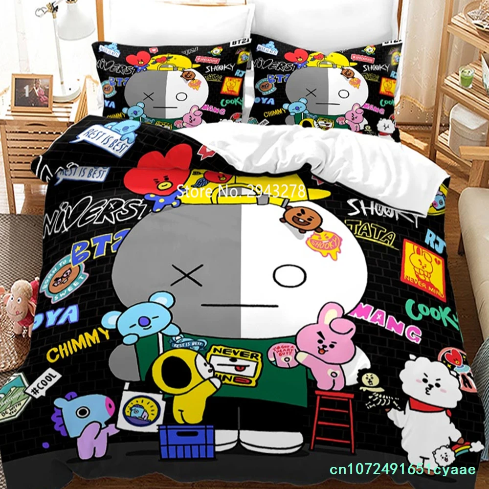 Lovely Cartoon Series Design Comfortable Duvet Quilt Cover Pillowcase Bedding Set Boys Bedroom Decoration Home Textile