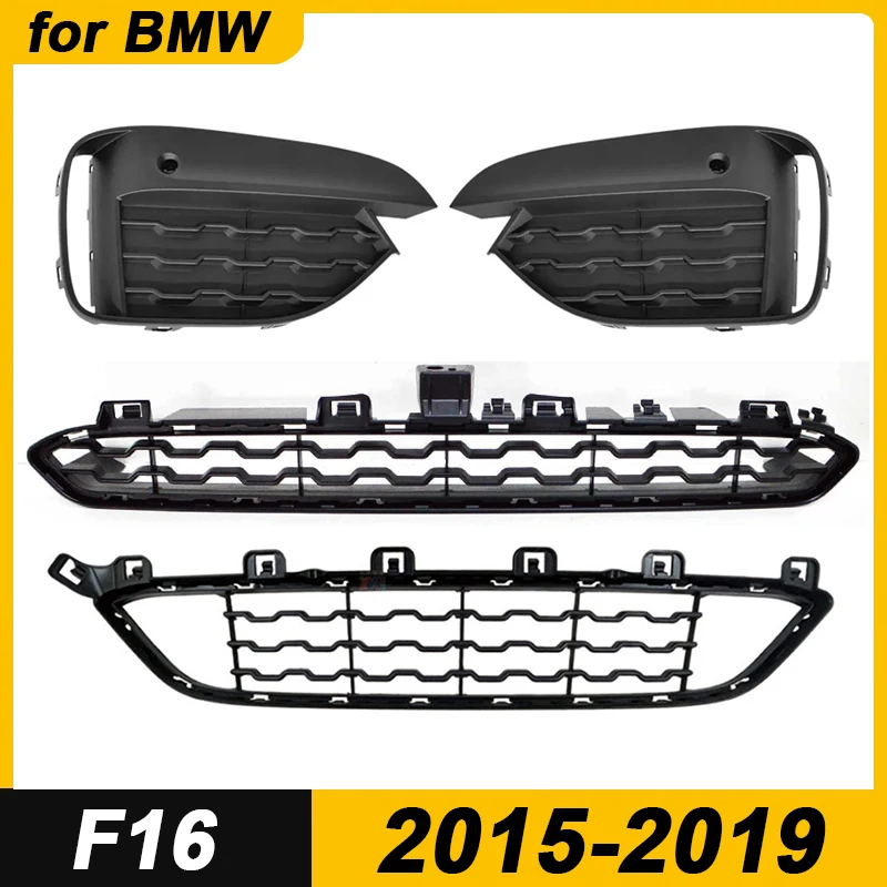 

Для 2015-2019 F16 BMW X6 35i 35iX 50iX Передний бампер Противотуманная фара Решетка Крышка 51118069333 51118069334 51118056520 51118056521
