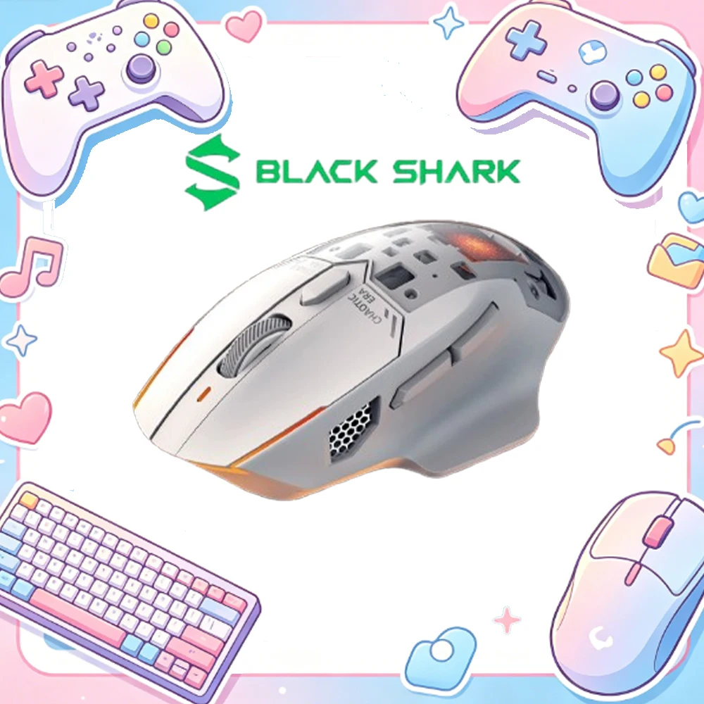 Black Shark Mouse Nearlink Coldhot Wireless Mouse Tri Mode Paw3950 Ergonomics Gaming Mouse Black Shark BGM02 Mice Gamer Gift Man