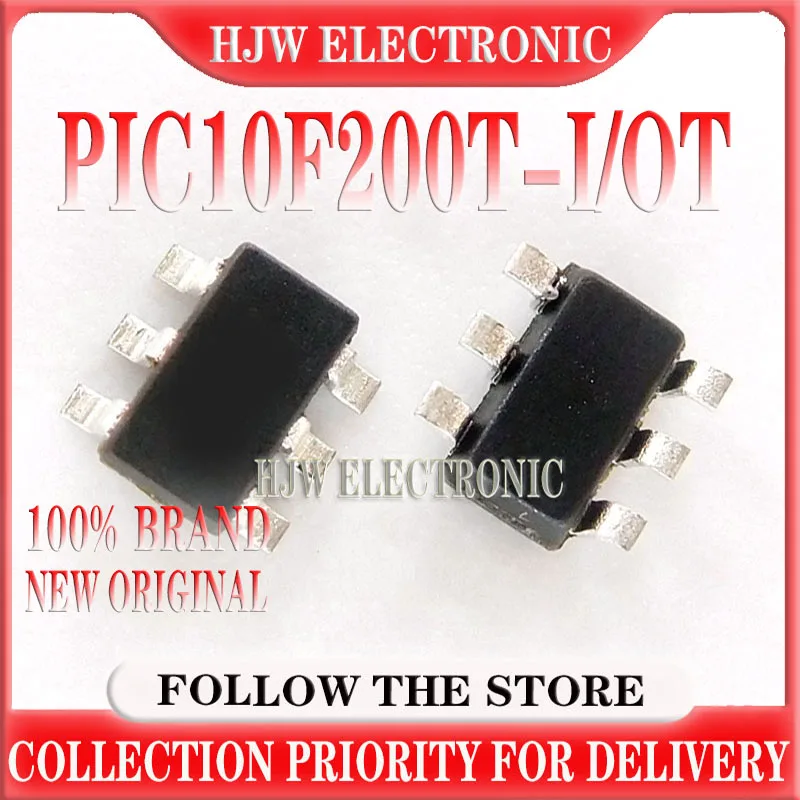 

10-100pcs/Lot PIC10F200T-I/OT SOT-23-6 MARKING;00 8-bit Microcontrollers - MCU .375kBF 16RM 4I/O Ind Temp