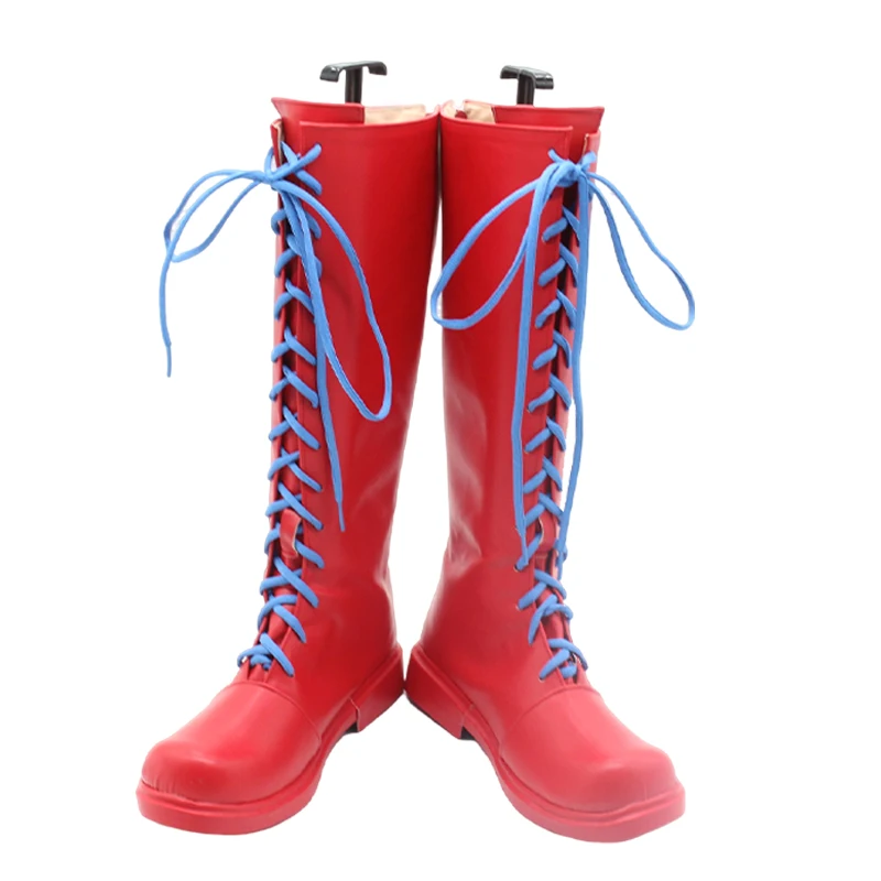 Spider-Man Hobie Brown Leather Shoes Mid-calf Boots Halloween Masquerade Carnival Performance Party Cosplay Costume Props