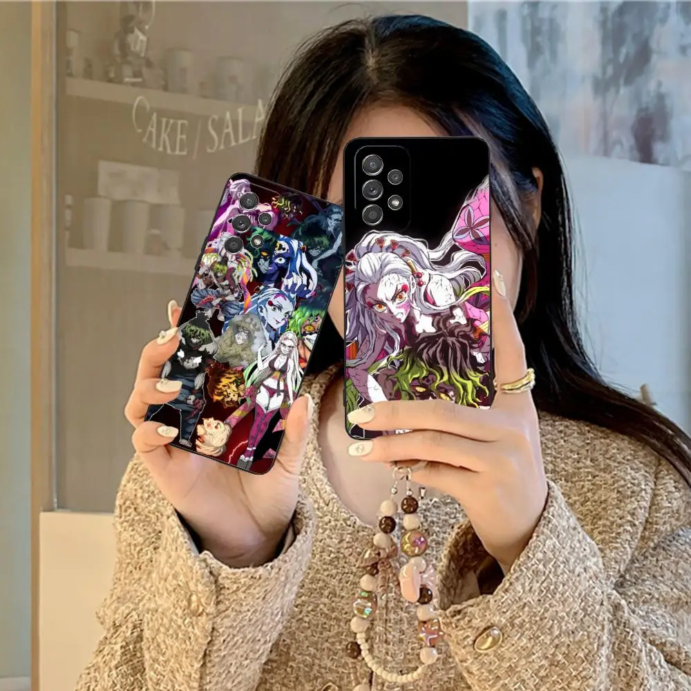 

Demon Slayer Daki Gyutaro Phone Case for Samsung Galaxy M55 54 42 35 34 33 32 23 22 15 14 13 12 F55 5G Colour Printing Cover