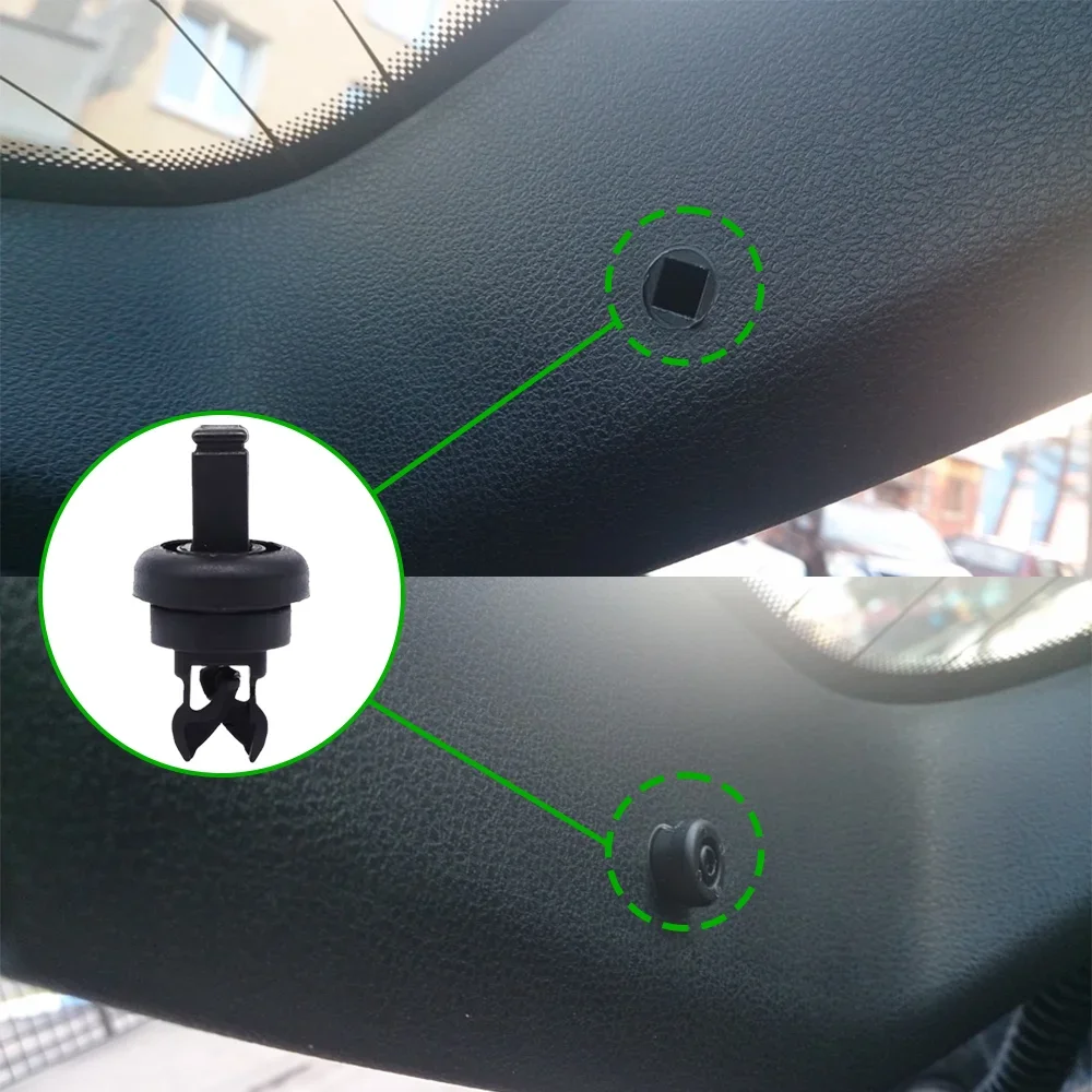 2x para Nissan Qashqai Dualis J10 J11 Note E11 Rogue sport paquete estante cuerda colgador Clips soporte pines 79916JD00A negro