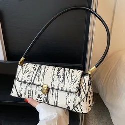 CGCBAG Vintage Luxury Designer Handbags Women 2023 Fashion Shoulder Bag High Quality PU Leather Brand Female White Small Bags