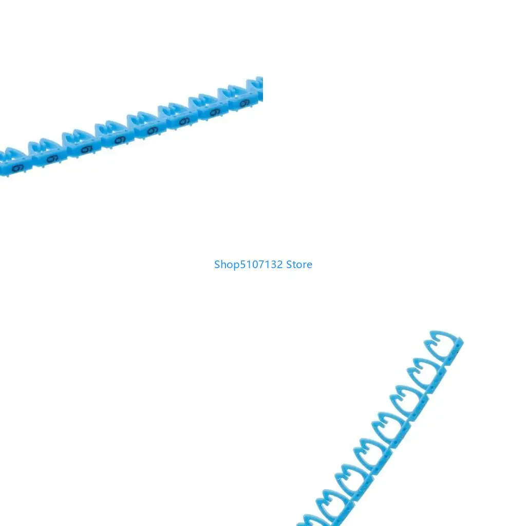 

87HD 100Pcs/Set Colorful Numeric Cable Label Mark For RJ45 RJ11 RJ12 Cables