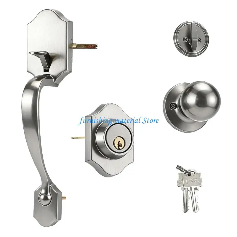 Y5GD Versatiles Zincs Alloys Front Door Lock Smooth Operation Reliability Security