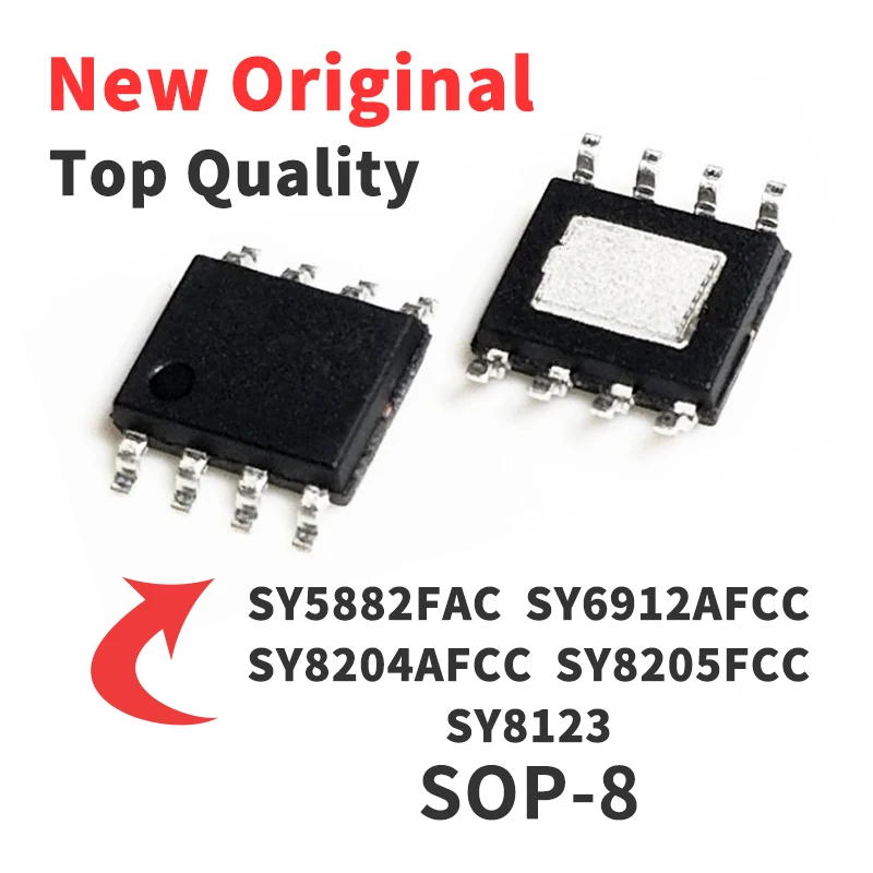 1 Piece SY8205FCC SY8204FCC SY5882FAC SY6912AFCC SY8123FAC Silkscreen BCI AIQ AHI AHH SOP8 Chip IC New Original