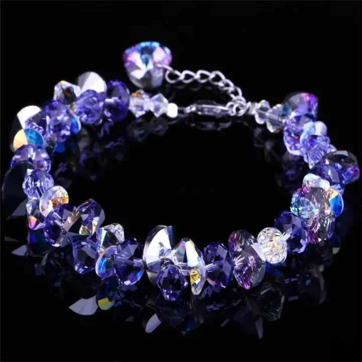 

Exquisite Crystal Hand-Woven Bracelet | 925 Silver Austrian Design | Women's Trendy Fashion Accessories