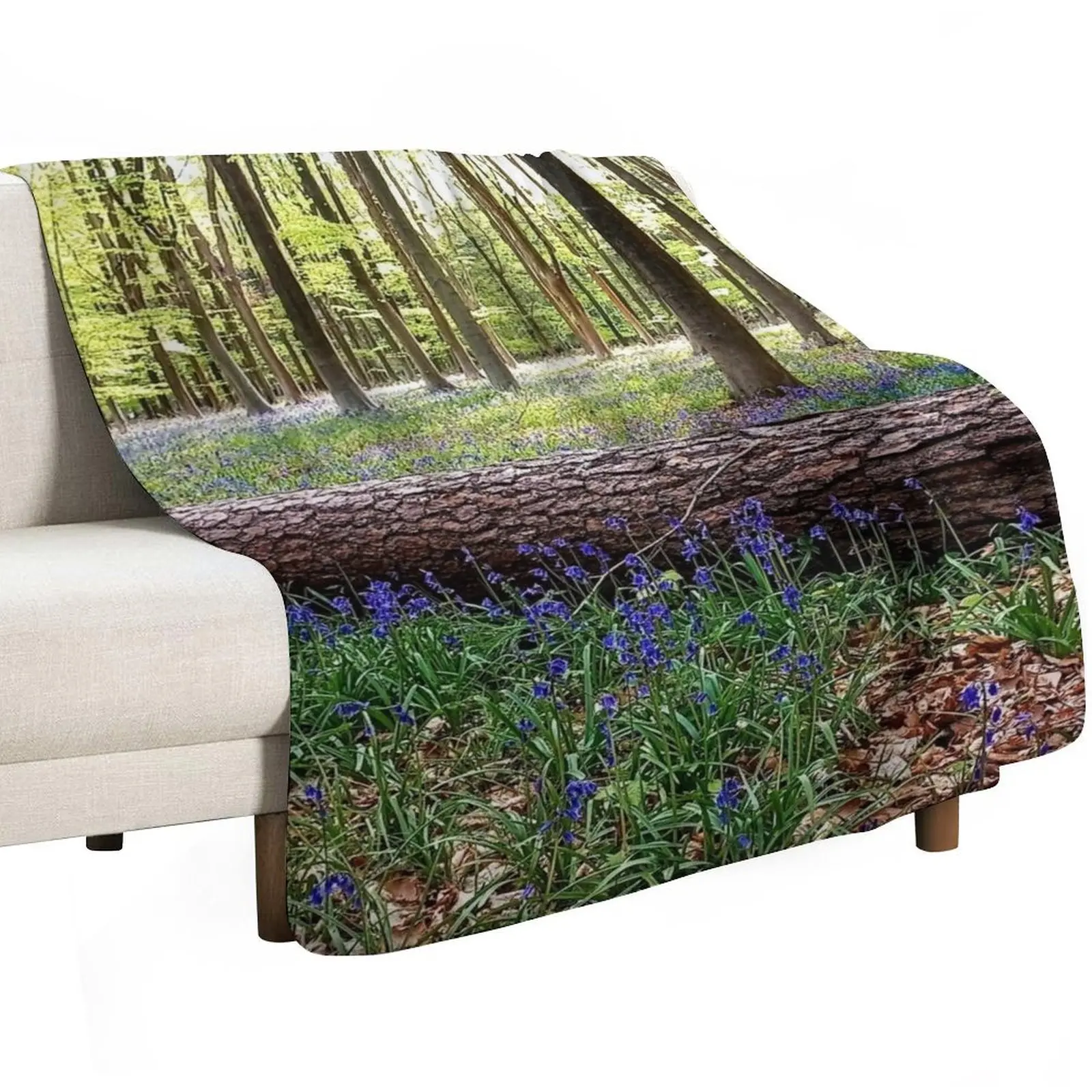 Bluebells in the Beechwood Throw Blanket Blankets For Baby blankets ands Plush Sleeping Bag Hair for sofa Blankets
