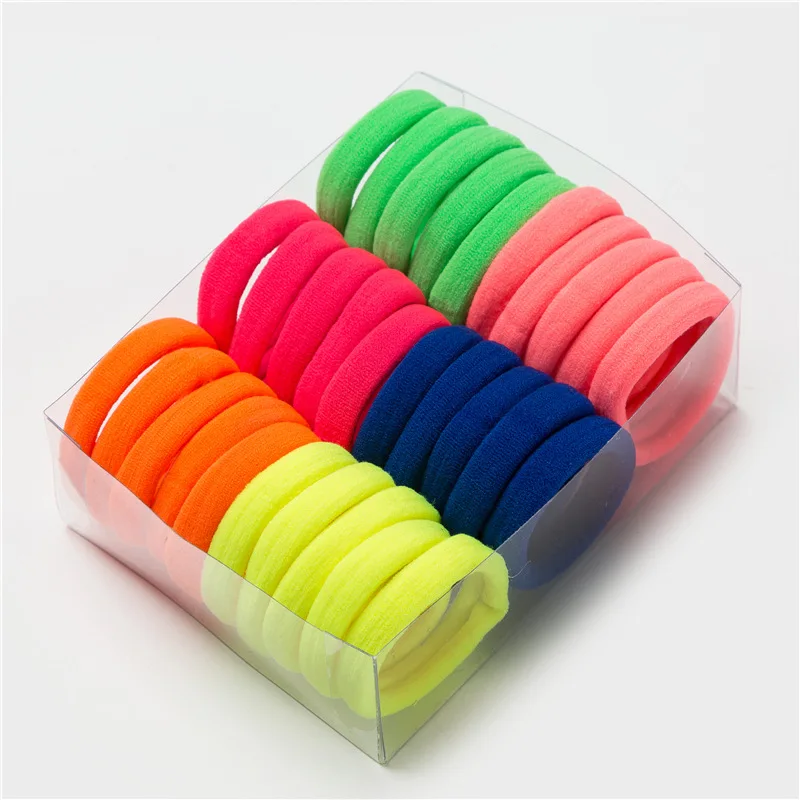 

30 Pcs/set Hair Ties Set High Elasticity Rubber Bands No Crease Scrunchies Pack for Women Girls Hair Accessories