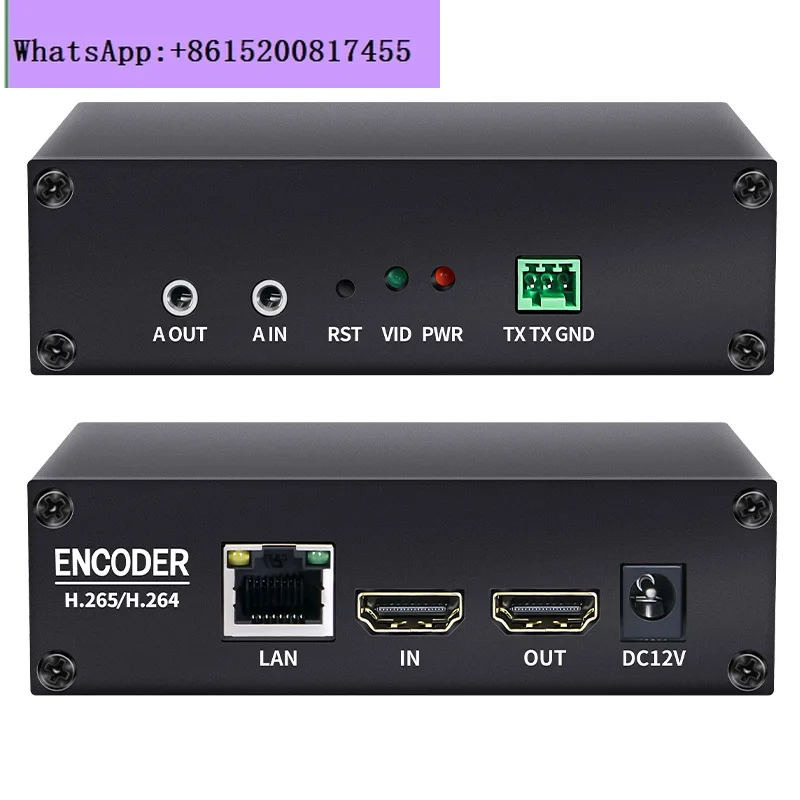 H.265-Encoder, HDMI-Decoder, Monitor Thunderstone IPTV/UDP mit Hikon-Aufnahme, Webrtc-Streaming