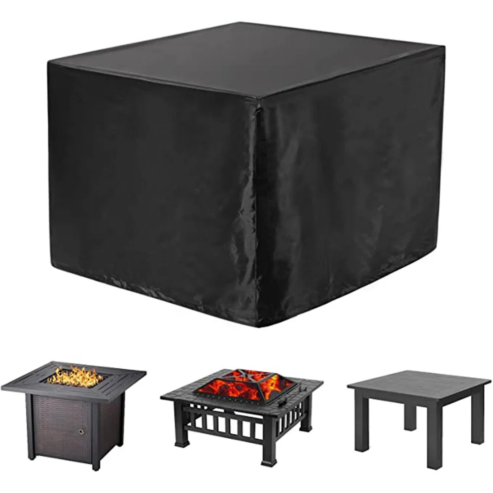 2 Colors Square Patio Fire Pit/Table Cover for Outdoor Propane Fire PitWaterproof Outdoor Furniture Cover Sofa and Chair Covers