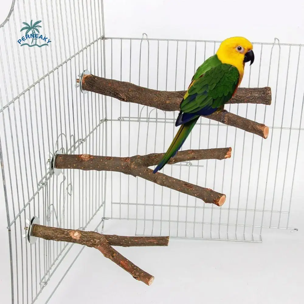 Grinding Teeth Claw Sticks 15/20/25cm Bird Cage Sticks Natural Durable Bird Stuff Stand Funny Hanging Bird Toy Pet Parrot