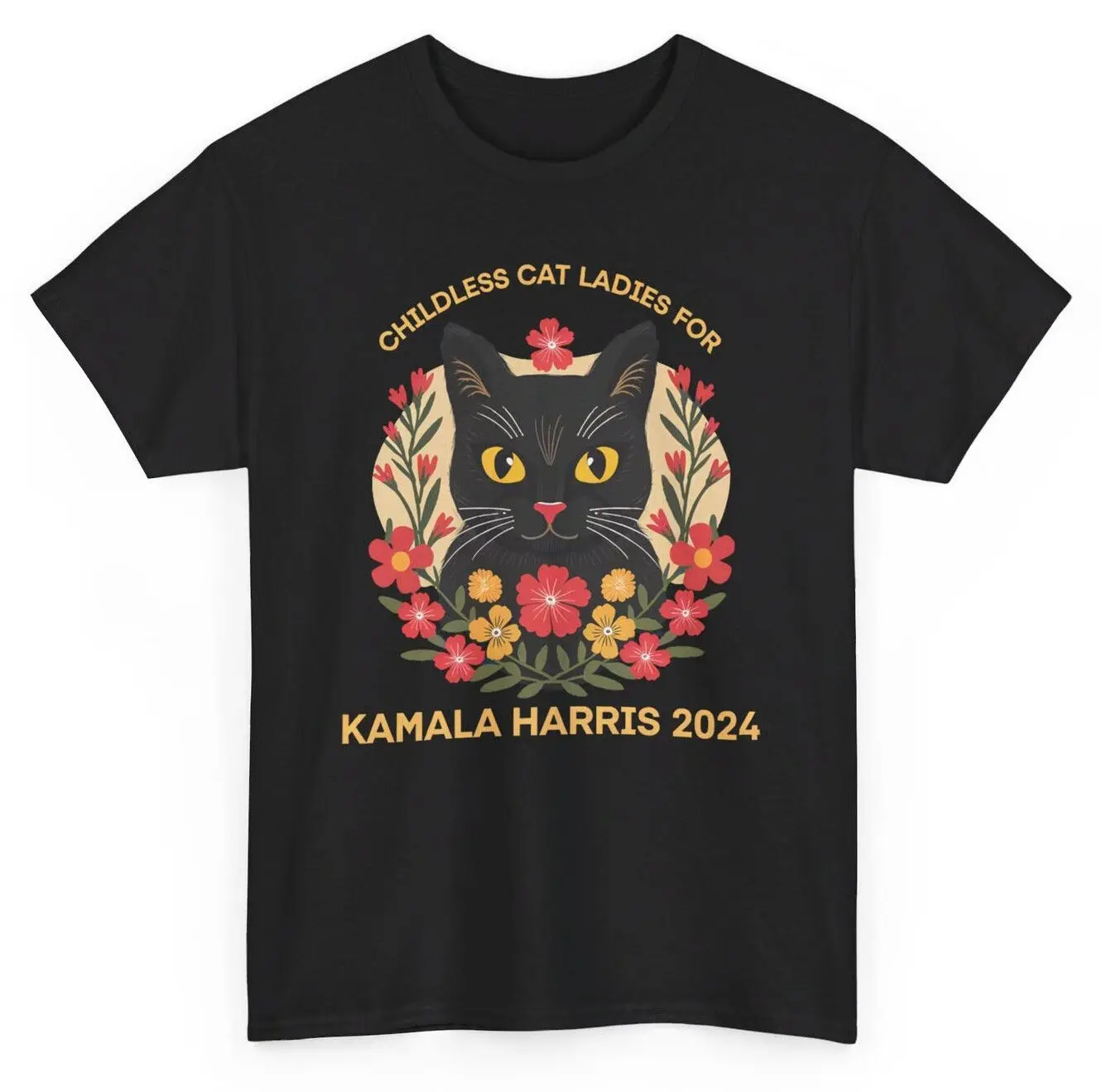 Vintage Childless Cat Ladies For Kamala Harris T-shirt - Vote 2024 Kamala Tee