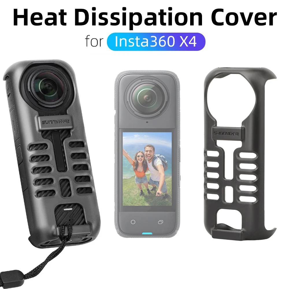 

Thermo Grip Cover Cooler Temperature Case For Insta360 X4 Graphene Thermal Protect Frame For Insta360 X4 Temperature Control Box