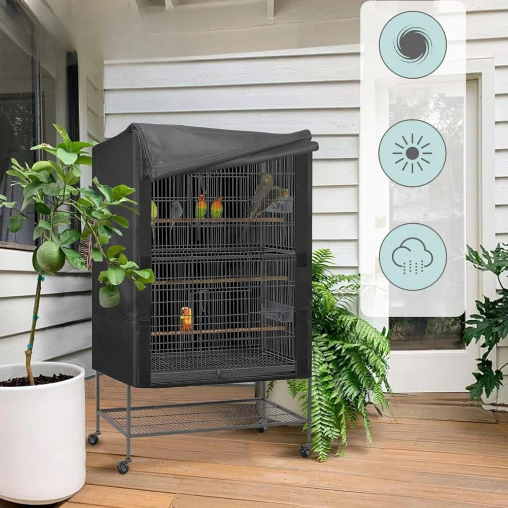 Breathable Fabric Bird Cage Cover For Feathered Friends Comfortable Environment Effective Block Light Moisture Protection